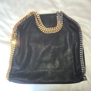 Stella McCartney Mix Galvanic 3-Chain Shimmer Falabella Tote